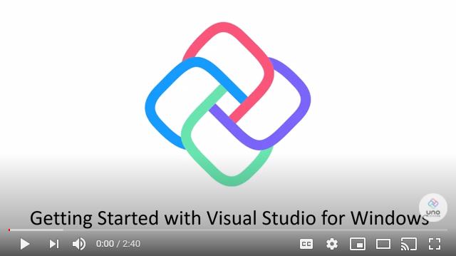 Getting Started Visual Studio Video