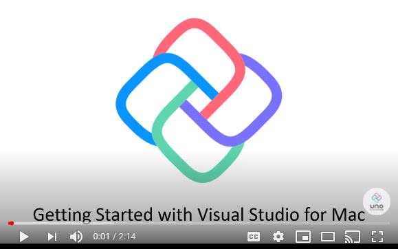 Getting Started with Visual Studio for Mac video