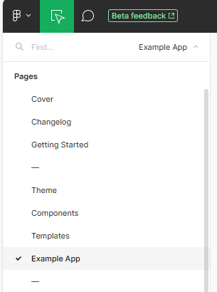 Navigate to Example App page