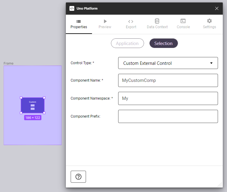 Setting Up Custom Component