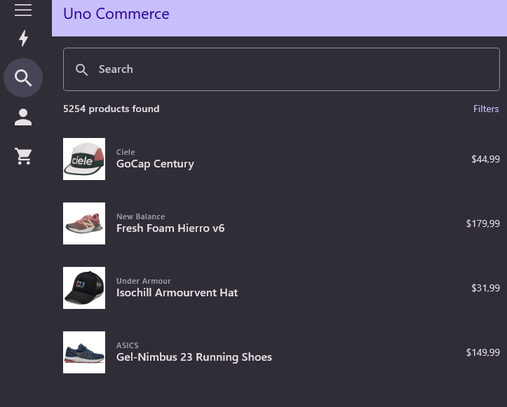 Commerce app