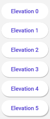 Uno Material Elevation Buttons with Tint Disabled