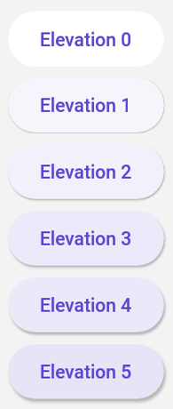 Uno Material Elevation Buttons with Tint Enabled