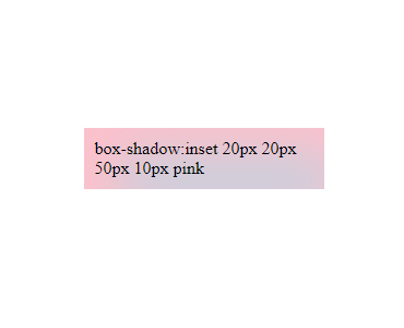 CSS box-shadow with inset