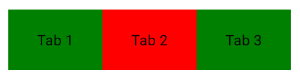 TabBar with indication placement below