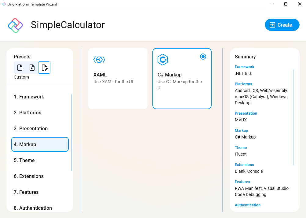 Uno Platform App template