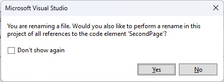 Visual Studio rename file dialog