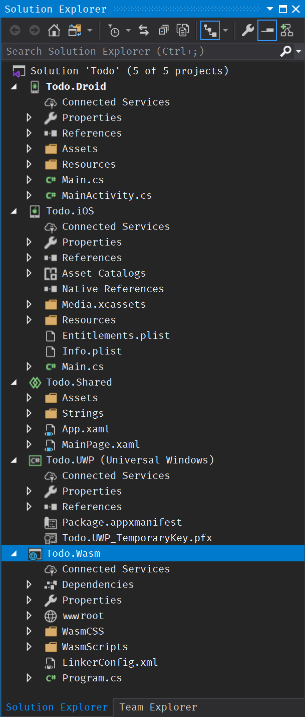 Uno Project Structure