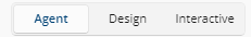 Toggle agent, design and interactive modes icon